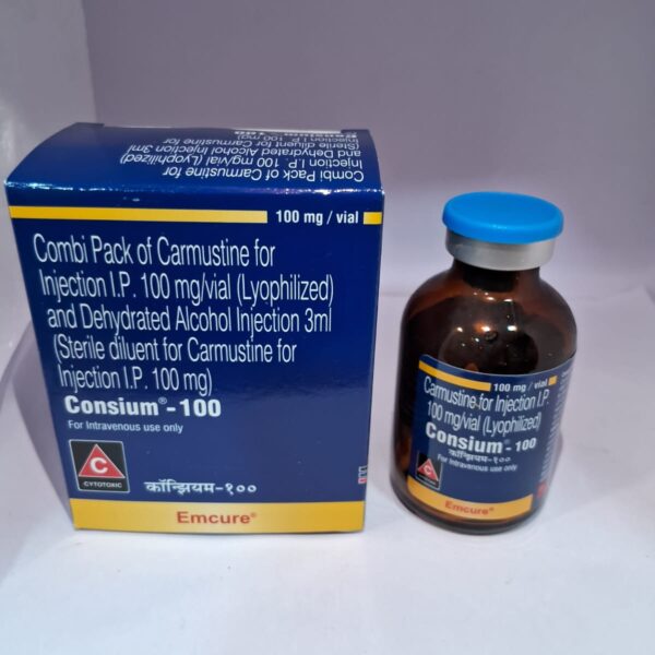 Carmustine for Injection I.P. 100 mg + Dehydrated Alcohol Injection 3 mL
